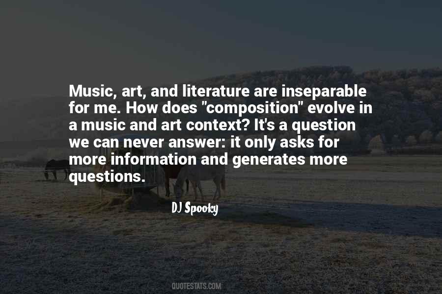 Quotes About Literature And Music #1310935