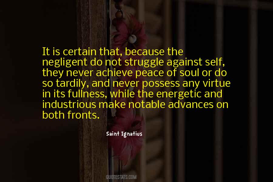 Never Any Peace Quotes #1091516