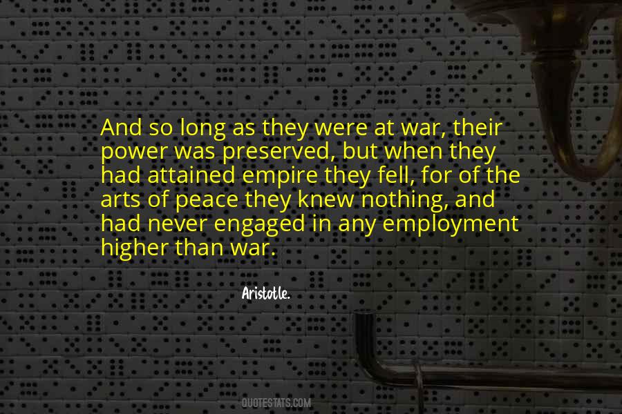 Never Any Peace Quotes #610336