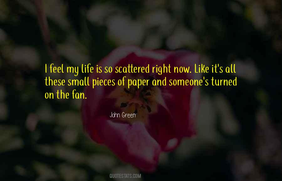 Quotes About Scattered Life #1367061