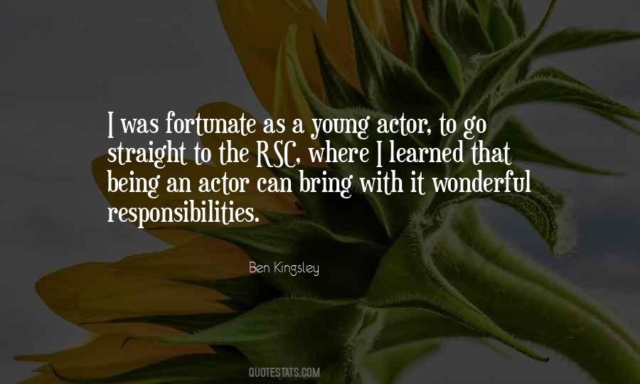 Quotes About Being Fortunate #195474