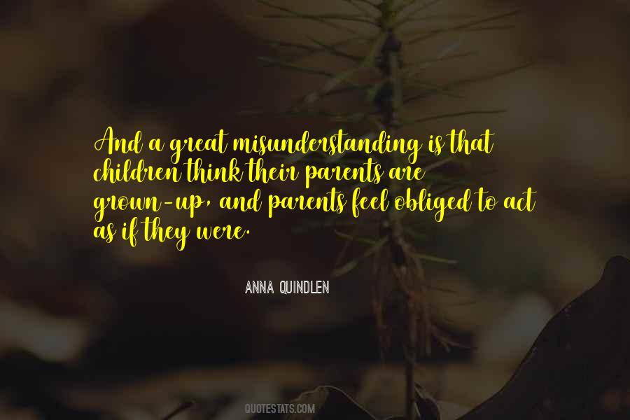 Quotes About Misunderstanding Parents #1125569