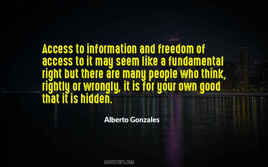 Right Information Quotes #719600