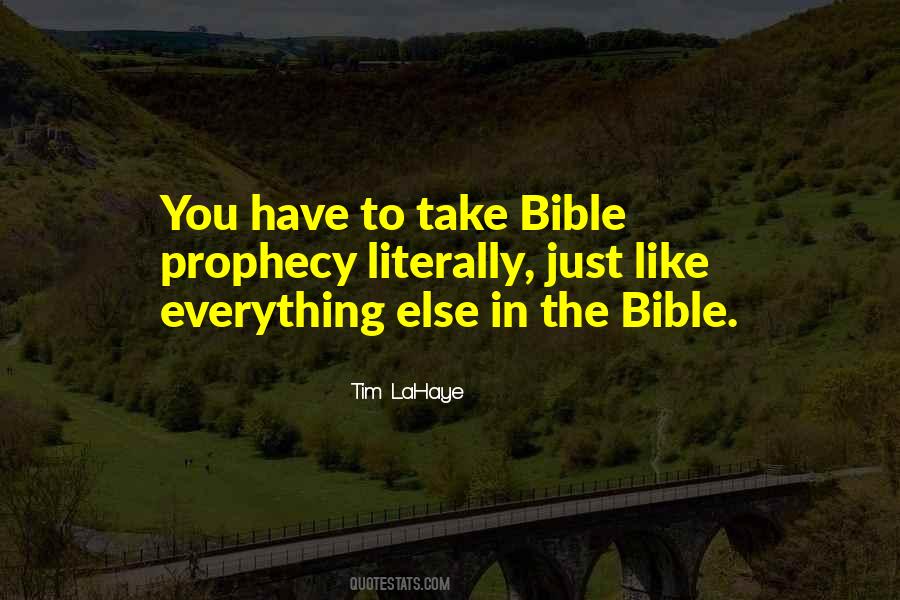 Quotes About Bible Prophecy #316539