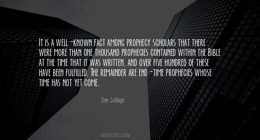 Quotes About Bible Prophecy #708270