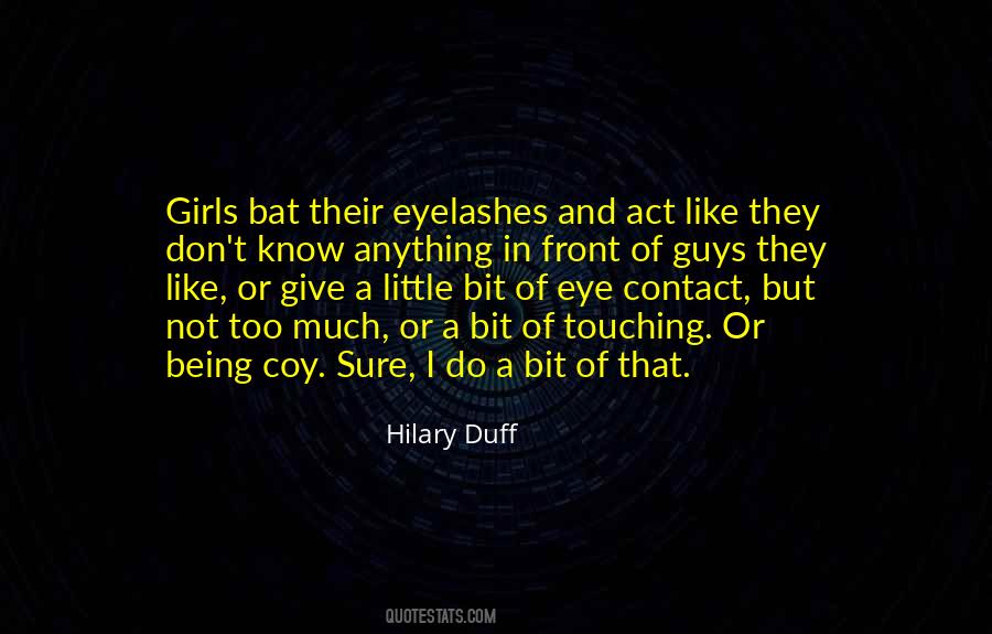 Quotes About Eye Contact #139445