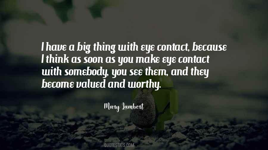 Quotes About Eye Contact #170054