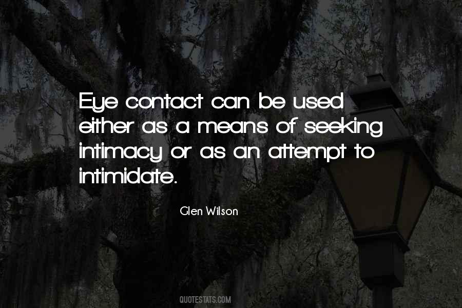 Quotes About Eye Contact #219218