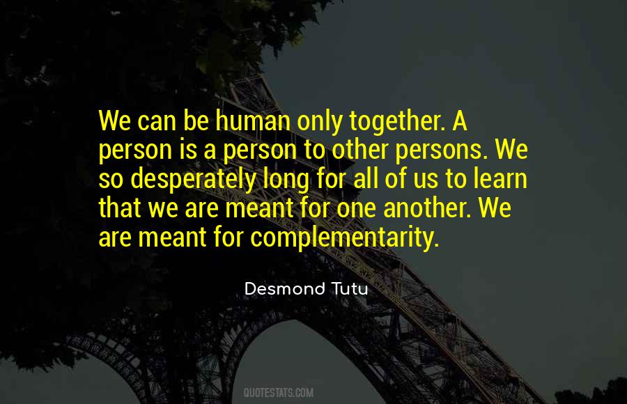 Quotes About Complementarity #514056