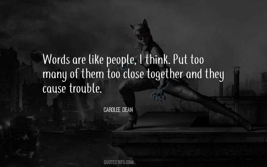 Quotes About Too Many Words #1113860