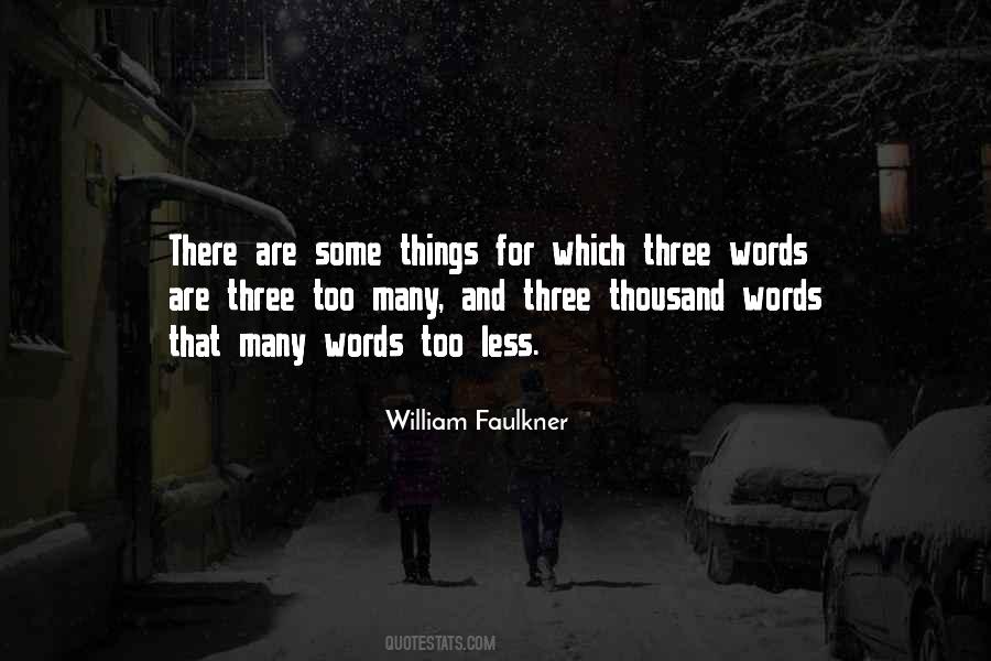Quotes About Too Many Words #226966