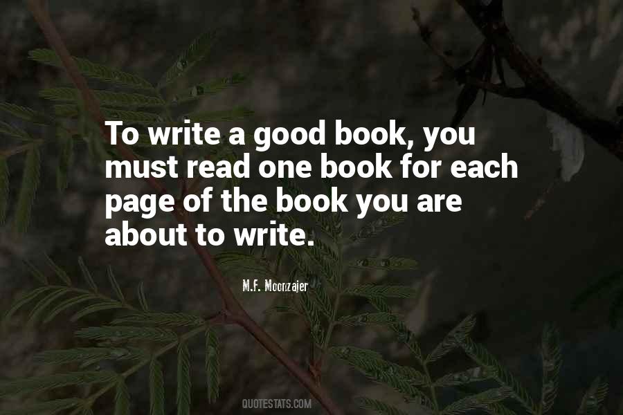 Quotes About Writing A Good Book #1455453