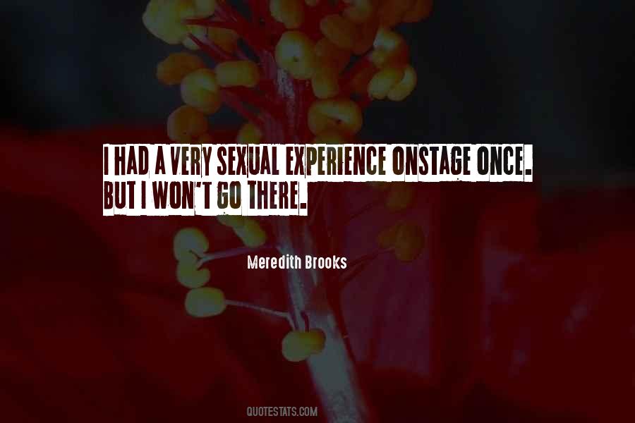 Sexual Experience Quotes #149070