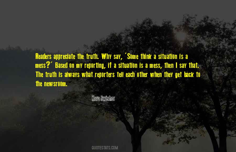 Quotes About Reporting The Truth #147385