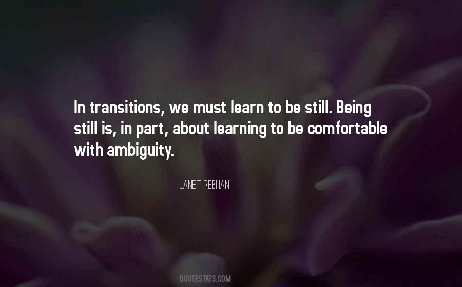 Quotes About Transitions In Life #1288676