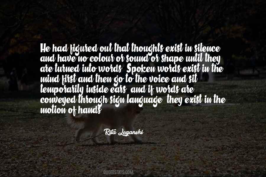 Language Of Silence Quotes #1284240