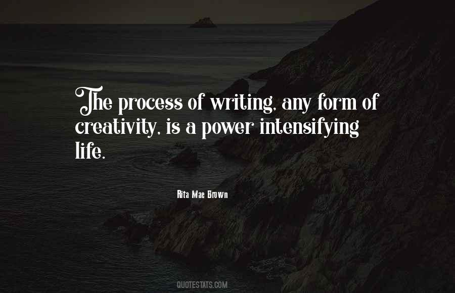 Quotes About Process Of Writing #1301686