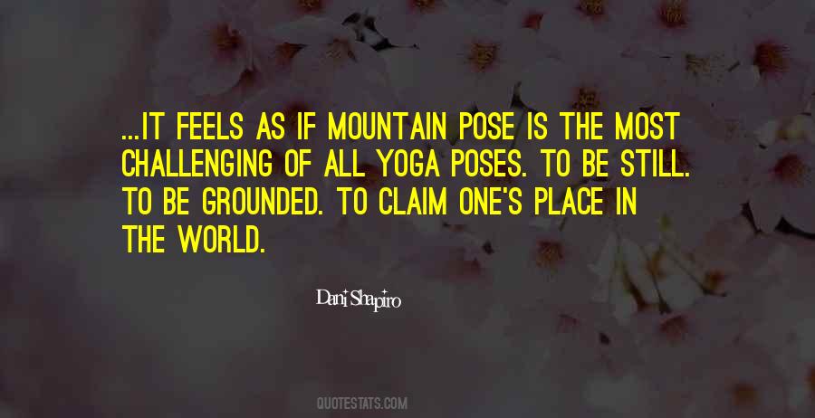 Quotes About Mountain Pose #902209