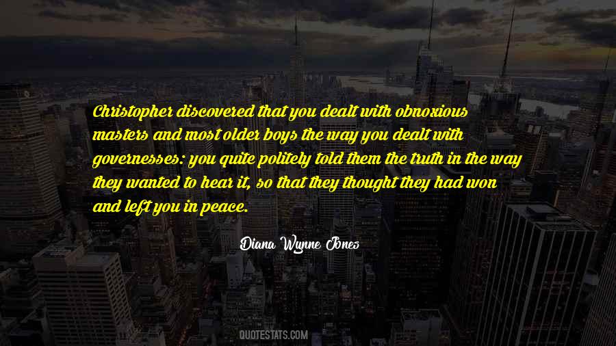 Truth And Peace Quotes #184569