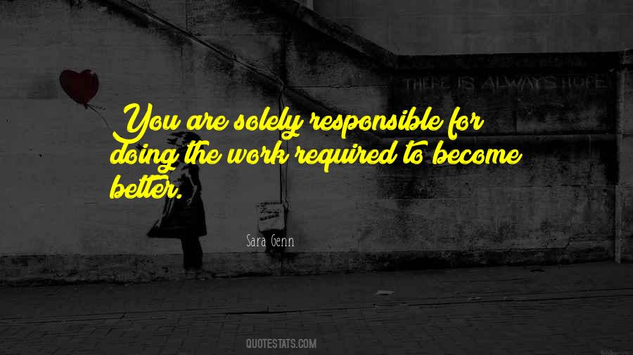 Solely Responsible Quotes #151608