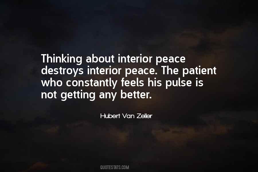 Quotes About Interior Peace #1431449