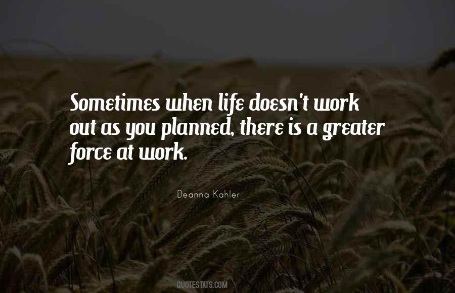 Quotes About Planned Life #172464