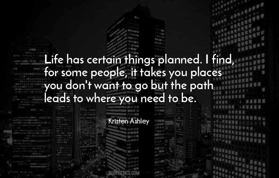 Quotes About Planned Life #387230