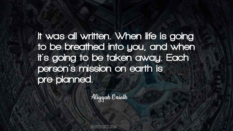 Quotes About Planned Life #707936