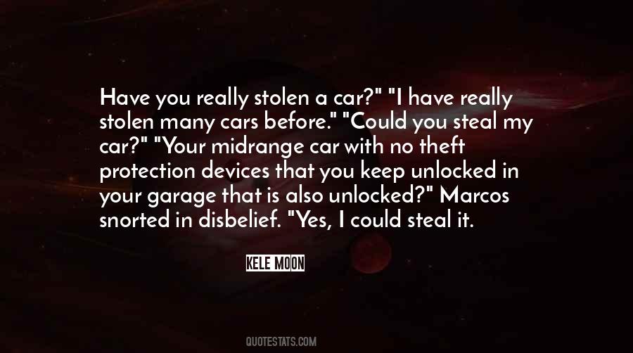 Quotes About Stolen Cars #1732927
