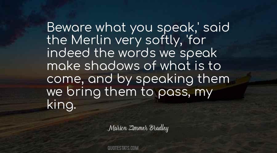 Quotes About The Words We Speak #217864