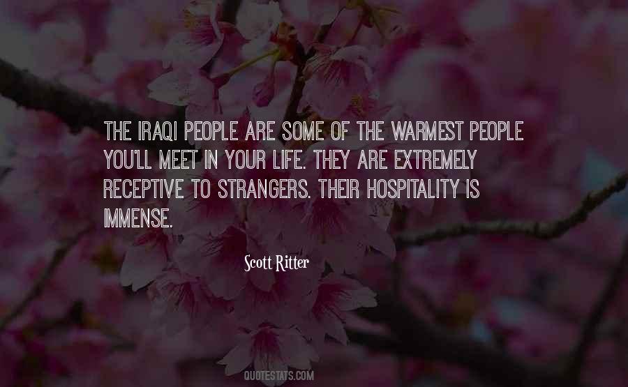 Quotes About Hospitality To Strangers #69173