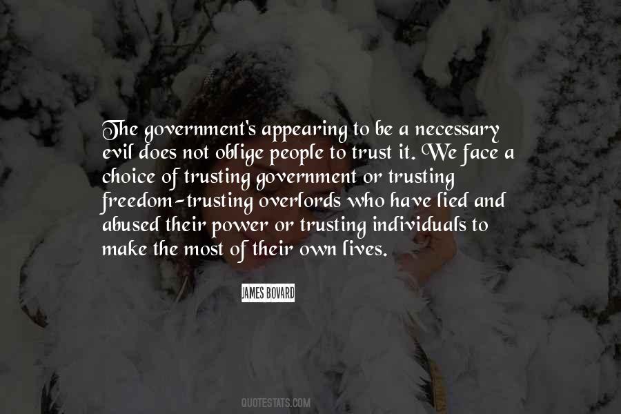 Quotes About Not Trusting Government #1731158