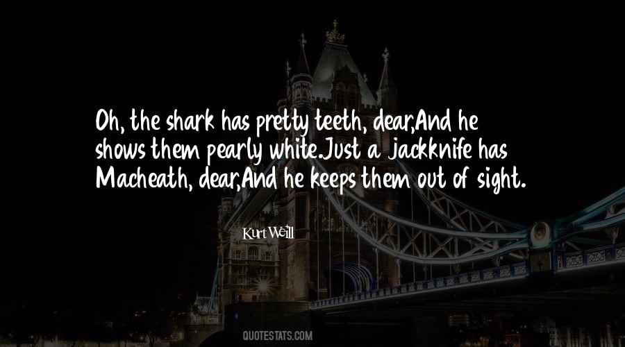 Quotes About Shark Teeth #270208