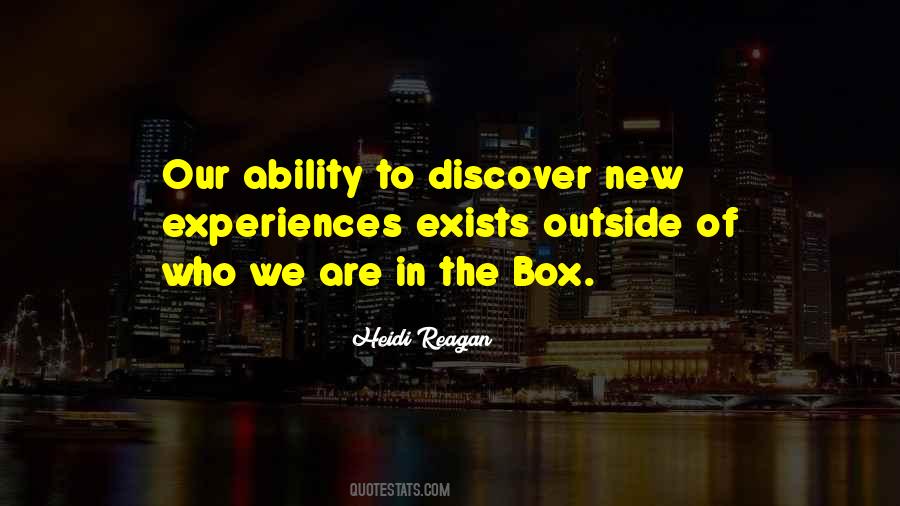 Quotes About New Experiences #482064