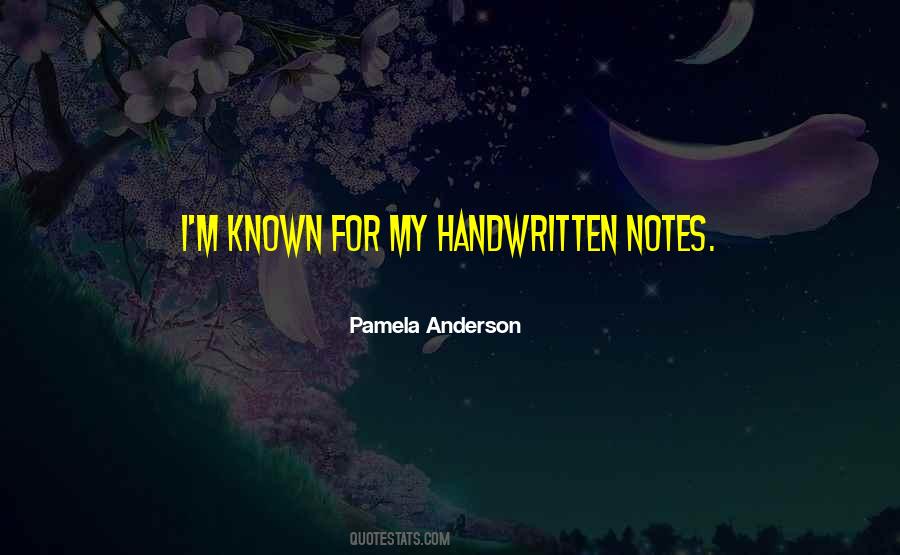 Quotes About Handwritten Notes #842585