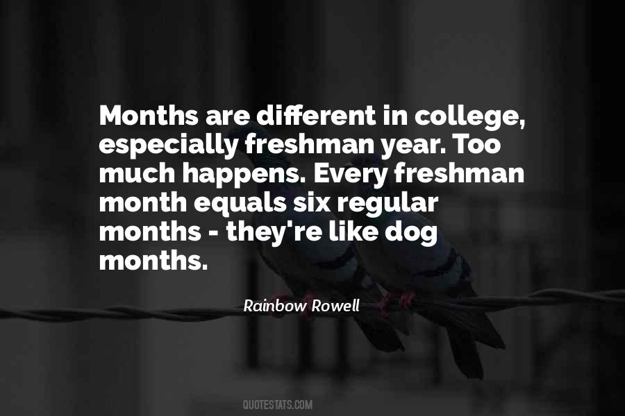 Quotes About Freshman Year Of College #626337