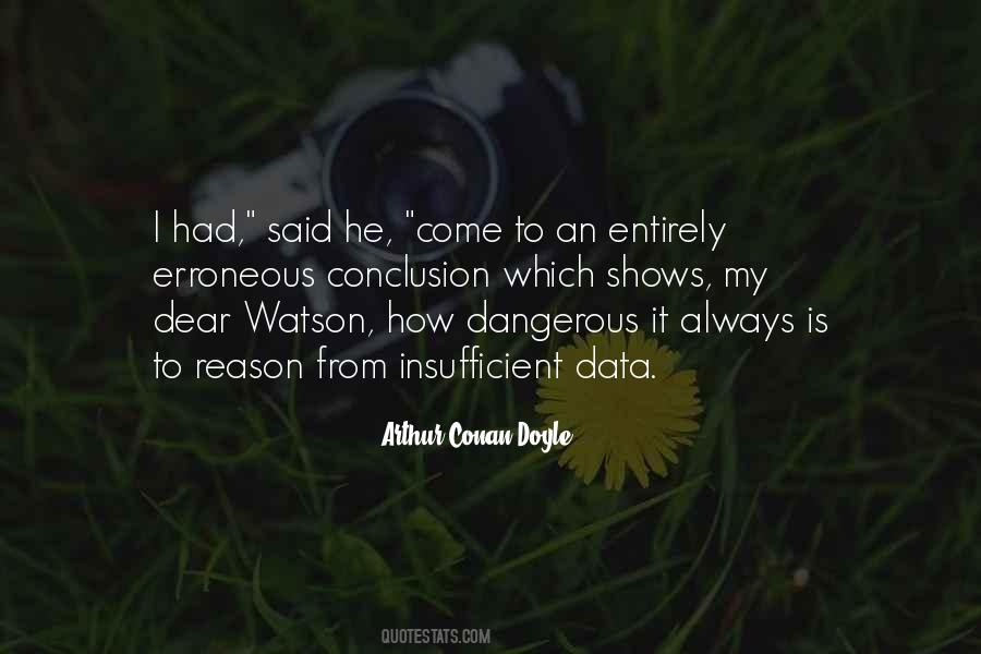 Quotes About Watson #1282095