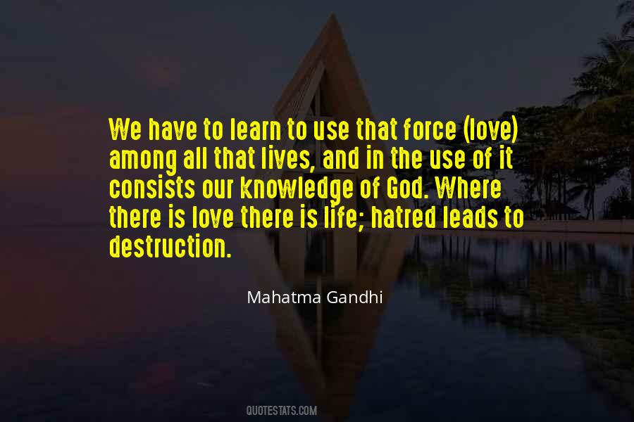 Quotes About Love Destruction #177122