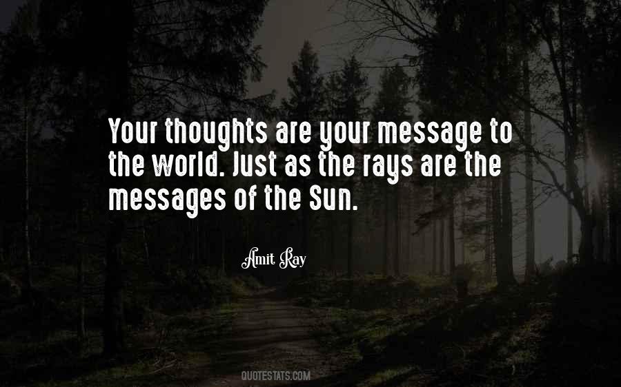 Quotes About Rays Of Sun #1517202