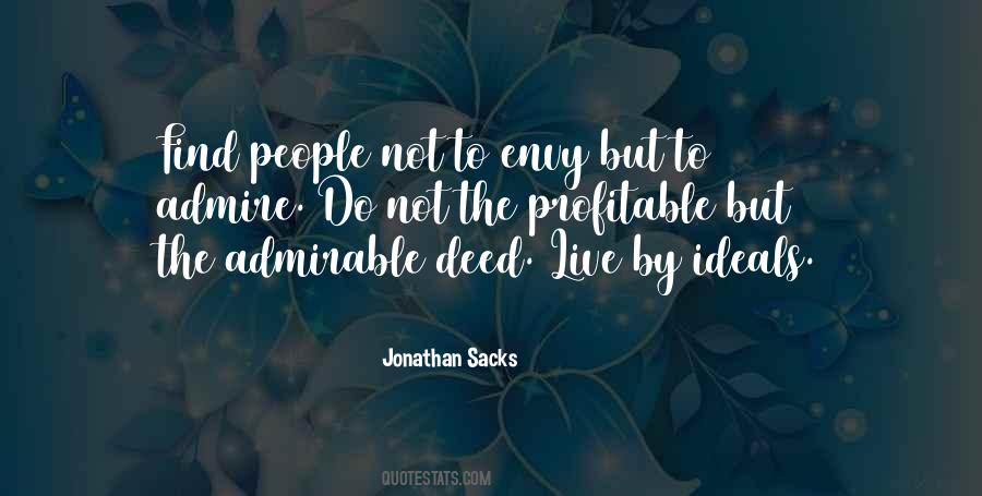 Admirable People Quotes #1766411