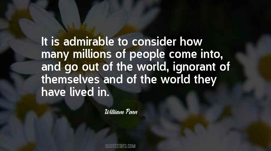 Admirable People Quotes #1864405
