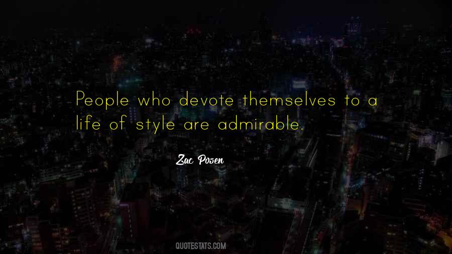 Admirable People Quotes #880470