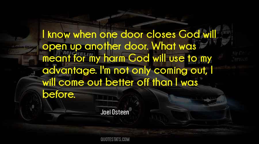 Quotes About When God Closes A Door #223246