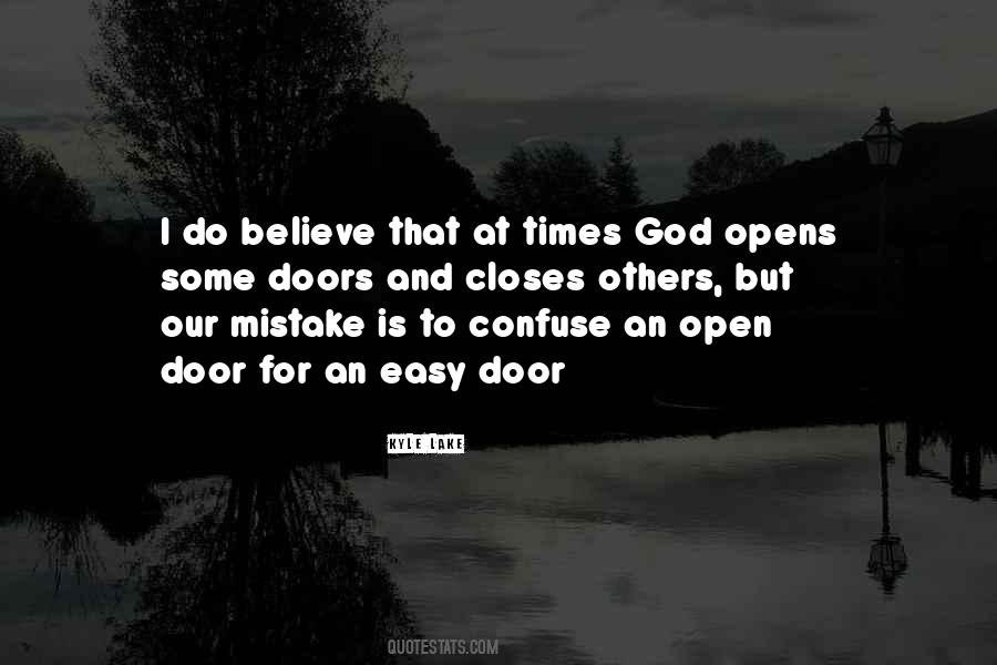 Quotes About When God Closes A Door #99673