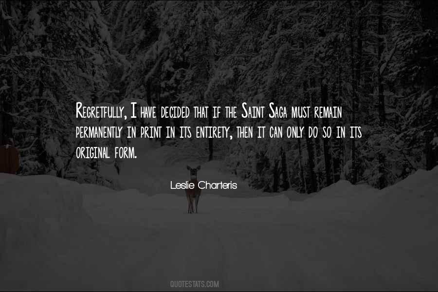 Saint The Quotes #45967