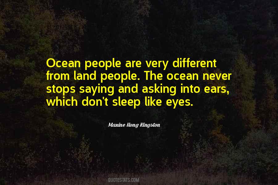 Quotes About Ocean Eyes #606325
