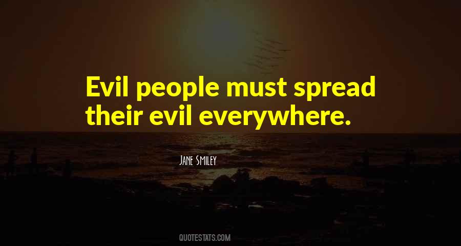 Quotes About Evil People #1533922