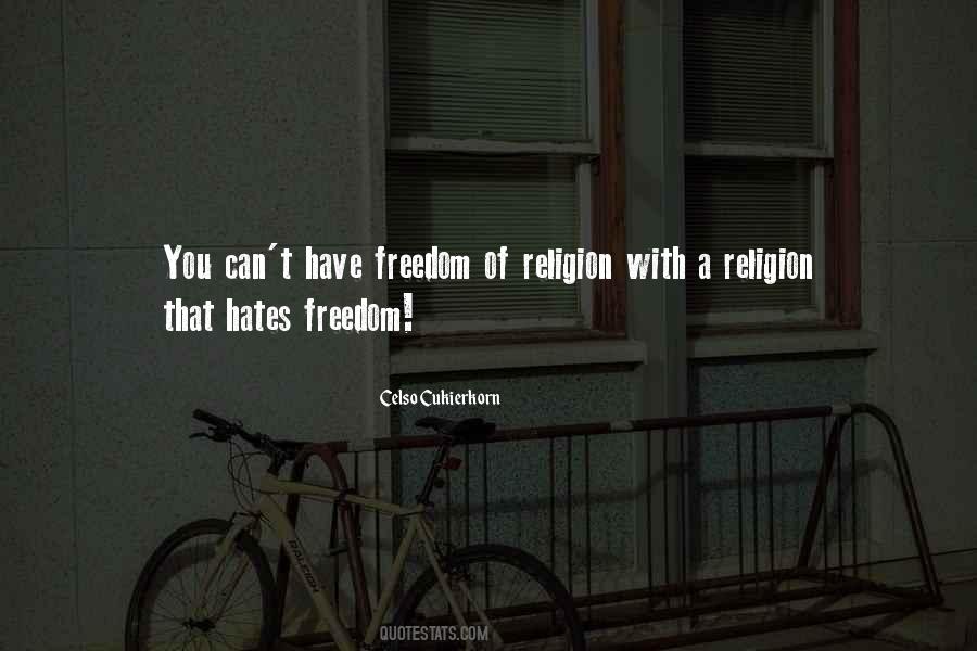 Quotes About Freedom Of Religion #1677506