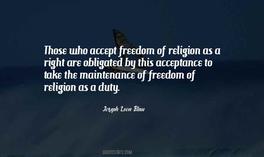 Quotes About Freedom Of Religion #1783588