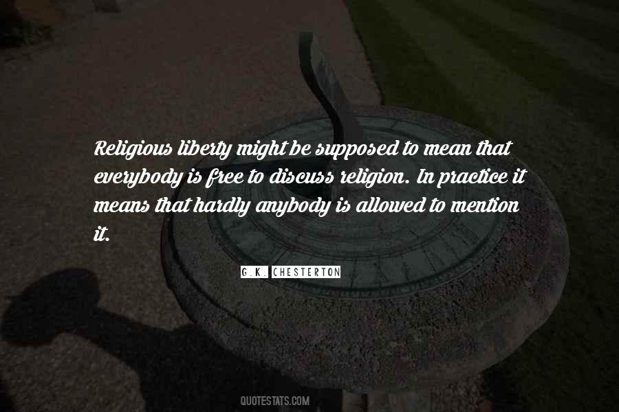 Quotes About Freedom Of Religion #36916